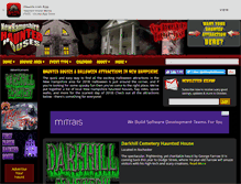 Tablet Screenshot of newhampshirehauntedhouses.com